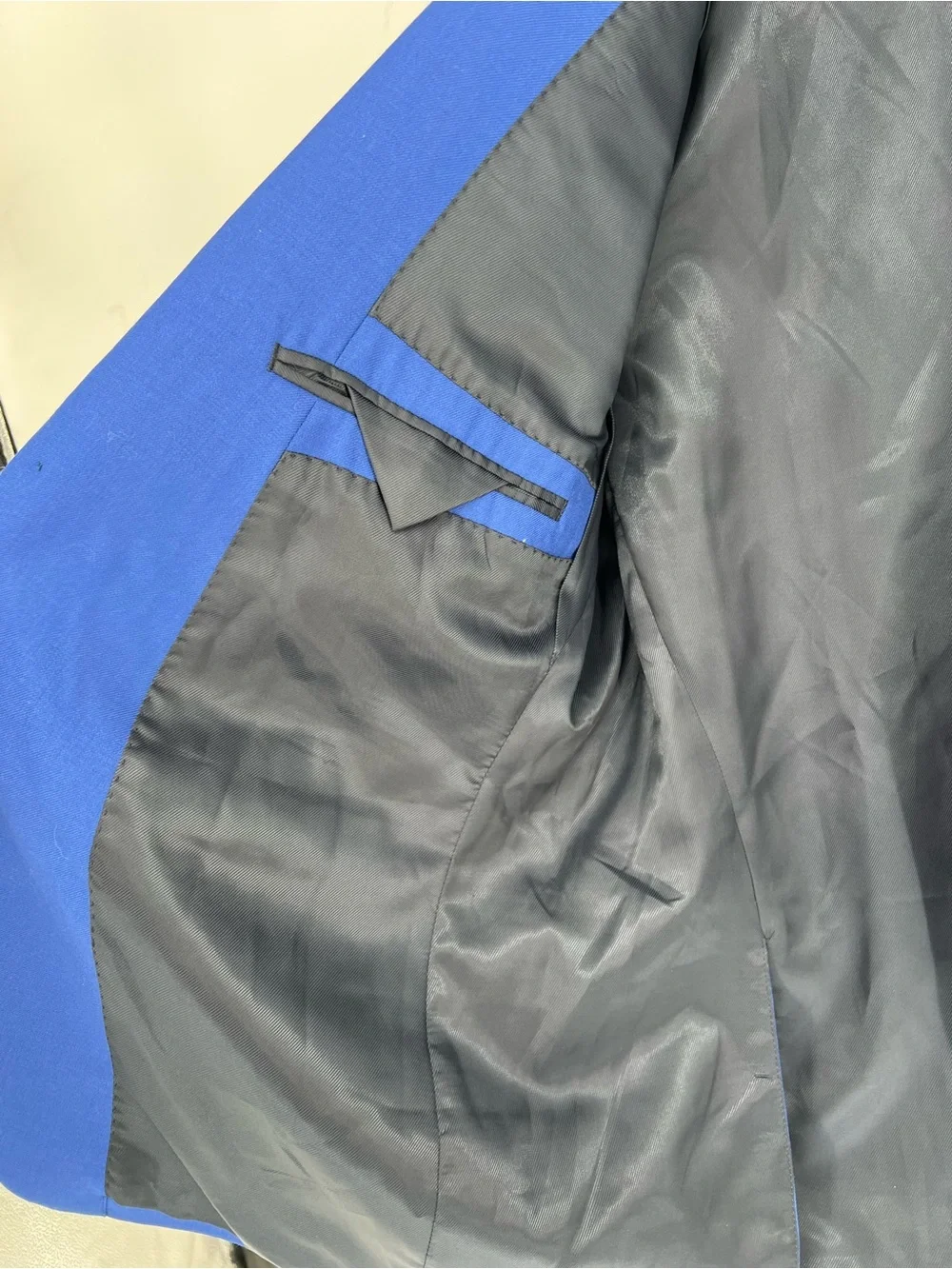 John Varvatos‎ 100% Wool Bold Royal Blue Two-Button Sport Coat Blazer